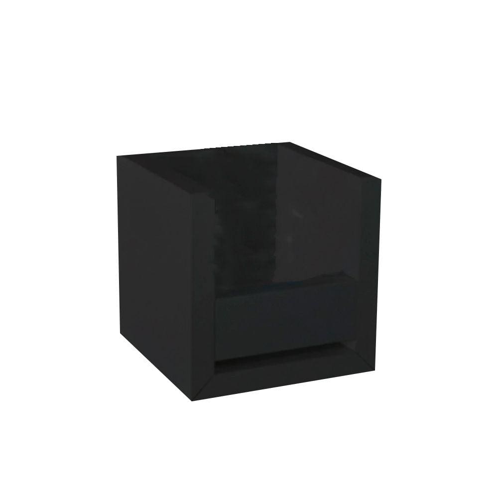Suporte Álcool em Gel Preto Em Mdf