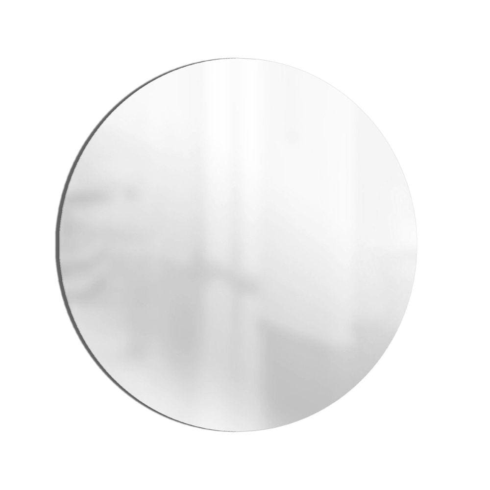 Espelho Redondo com LED Multiuso Lapidado Pendurador In House Decor LED Amarelo