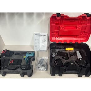 Kit Ferramentas Elétricas Parafusadeira Furadeira Moto Serra Chave De Impacto