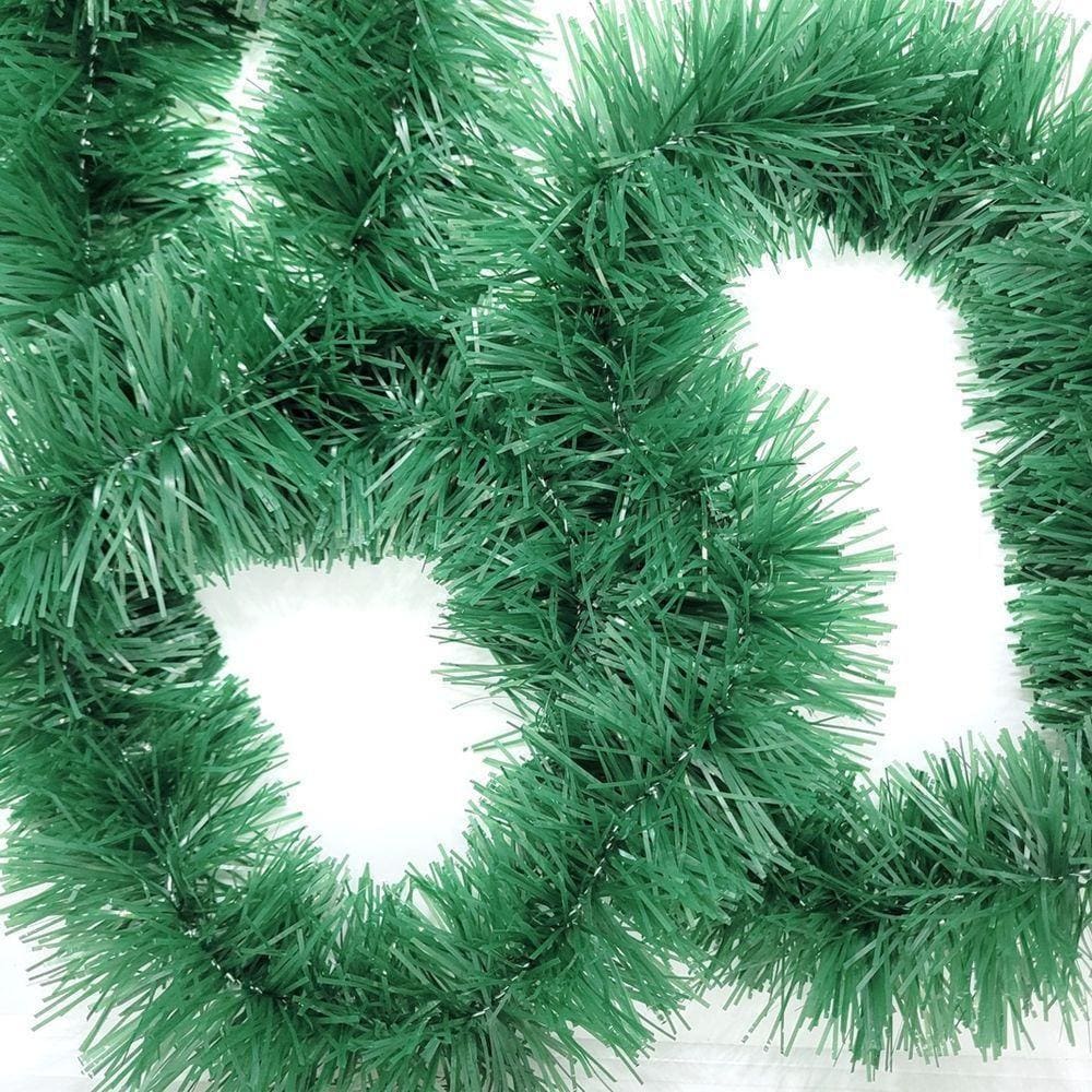 Festão De Natal Verde Opaco 9cm Jogo 20 Metros
