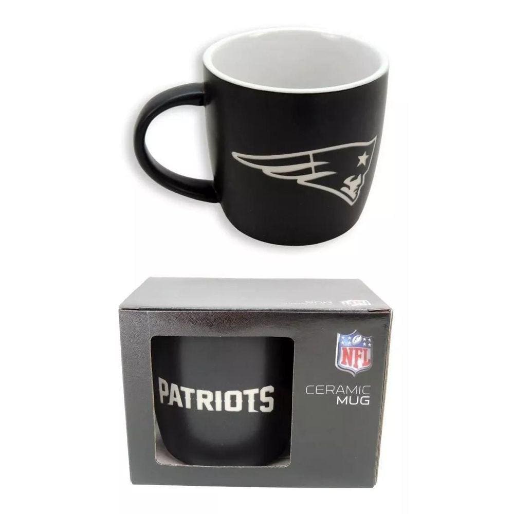 Caneca Café NFL New England Patriots 330ML - Cerâmica