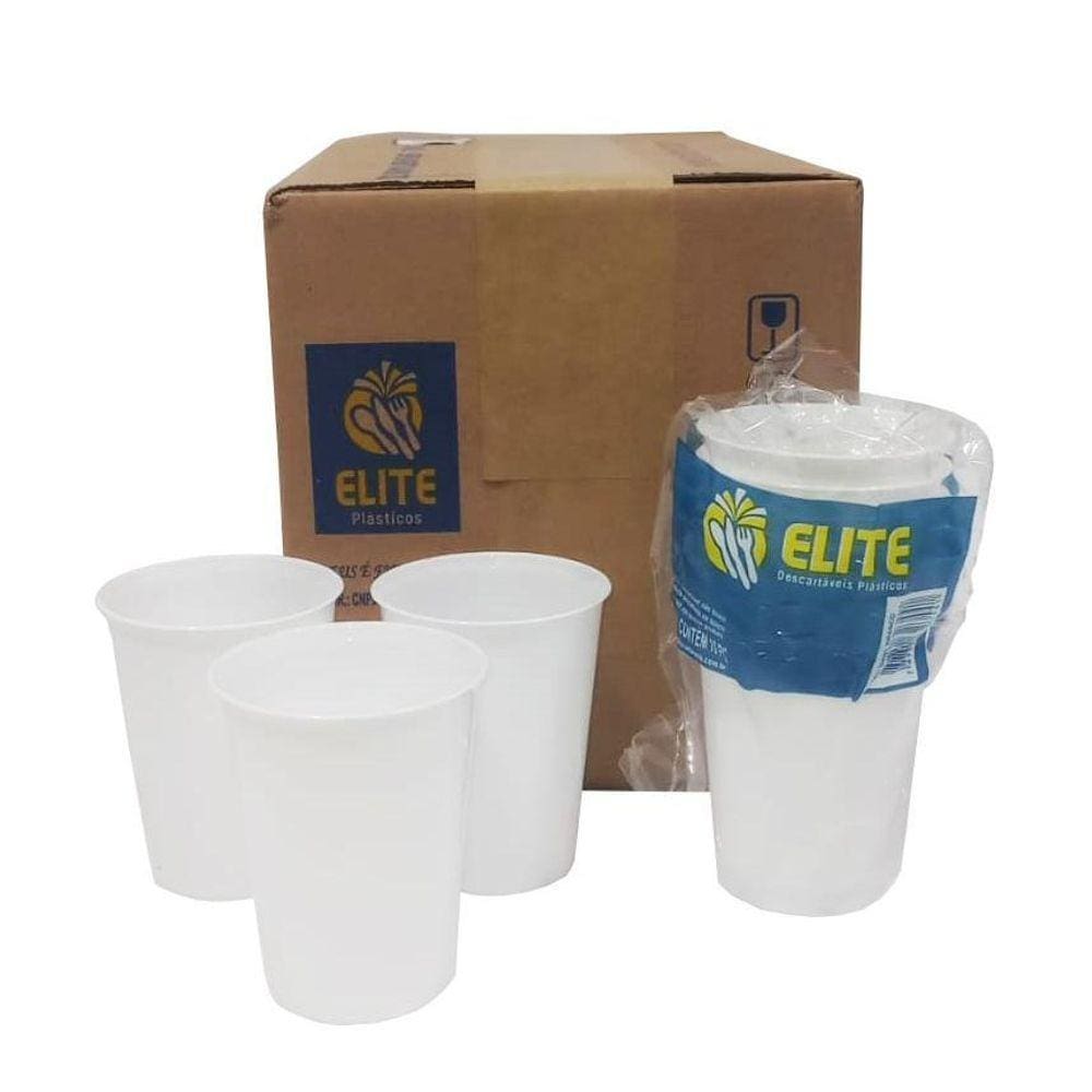 Copos Acrílico 200ml Branco | Kit 240 uni |
