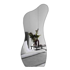 Espelho Orgânico Grande Corpo Inteiro 170x70 Couro Modcurves Rei dos Vidros Preto