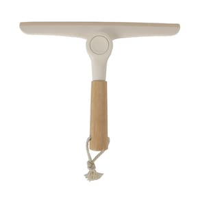 Rodo de Pia Oikos com Cabo de Bambu Dobrável Off-White