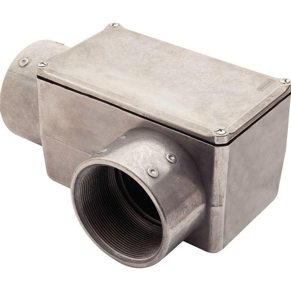 Condulete Fixo Tipo ”ll” 3” Tramontina Com Tampa Com Rosca Bsp Sem Pintura Tramontina