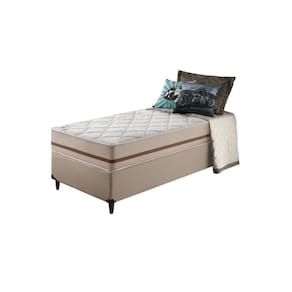 Cama Box + Colchão De Solteiro Classic Molas 78X188x61cm