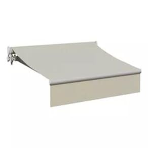 Toldo Tenda Retrátil Manual Aço Poliester Bege 3,00x2,00m