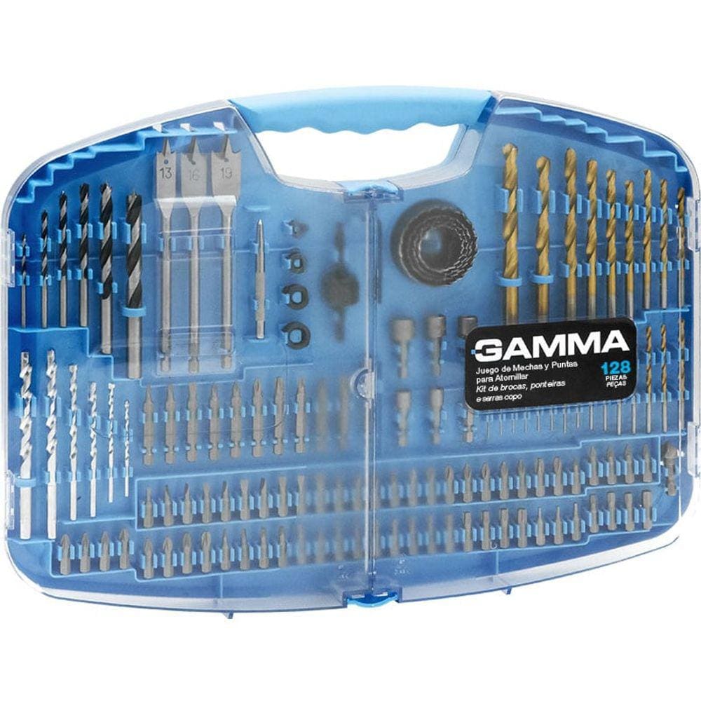 Kit De Brocas Ponteiras E Serras Copo - 129 Peças Gamma G19517ac