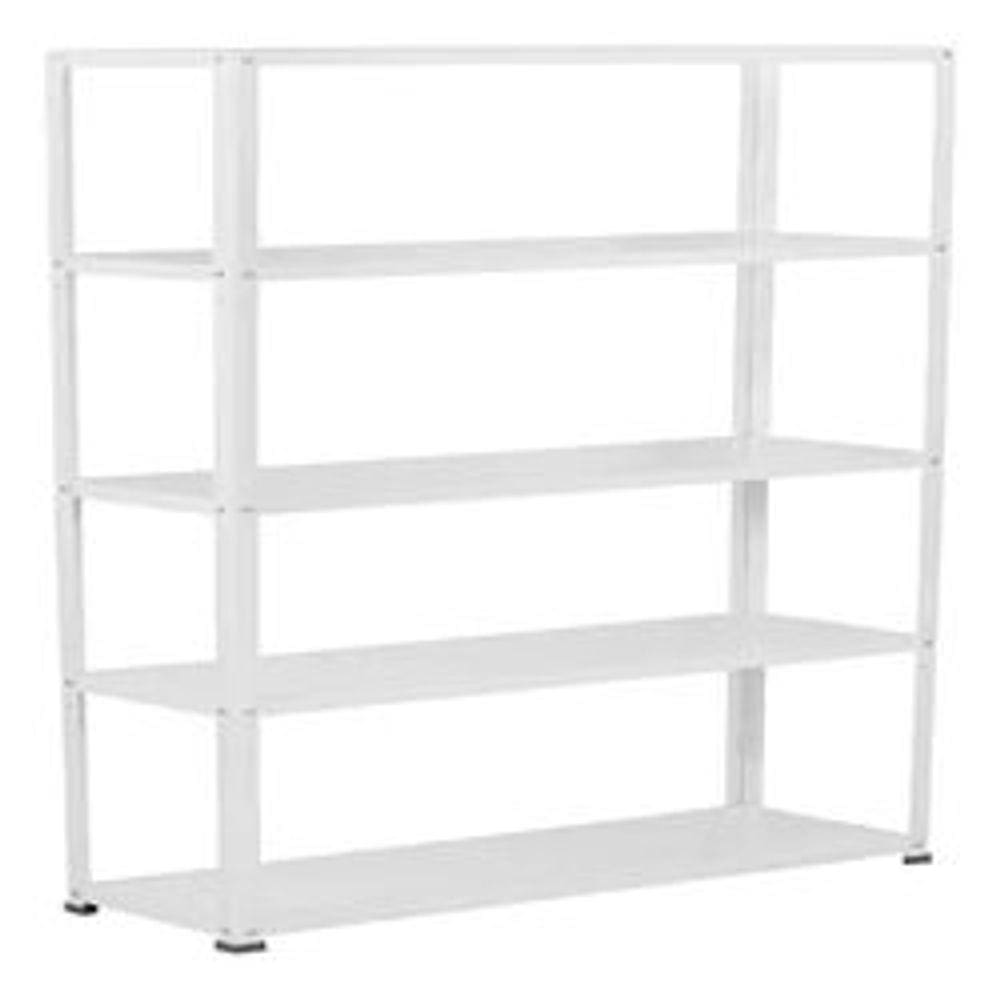 Estante Aço Branco 5 Prateleiras 180x90x30cm Até 70kg/prat