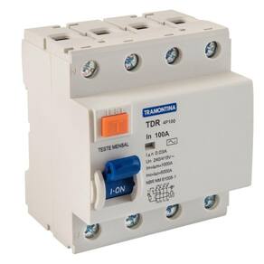 Interruptor Tdr-100 4p 100 A 30 Ma 6 Ka Tramontina Tramontina