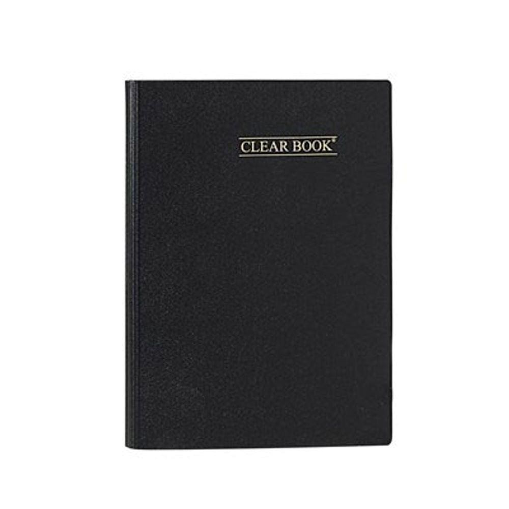 Pasta Catálogo Clear Book 20 Envelopes Plásticos Preta ou Lilás Romitec