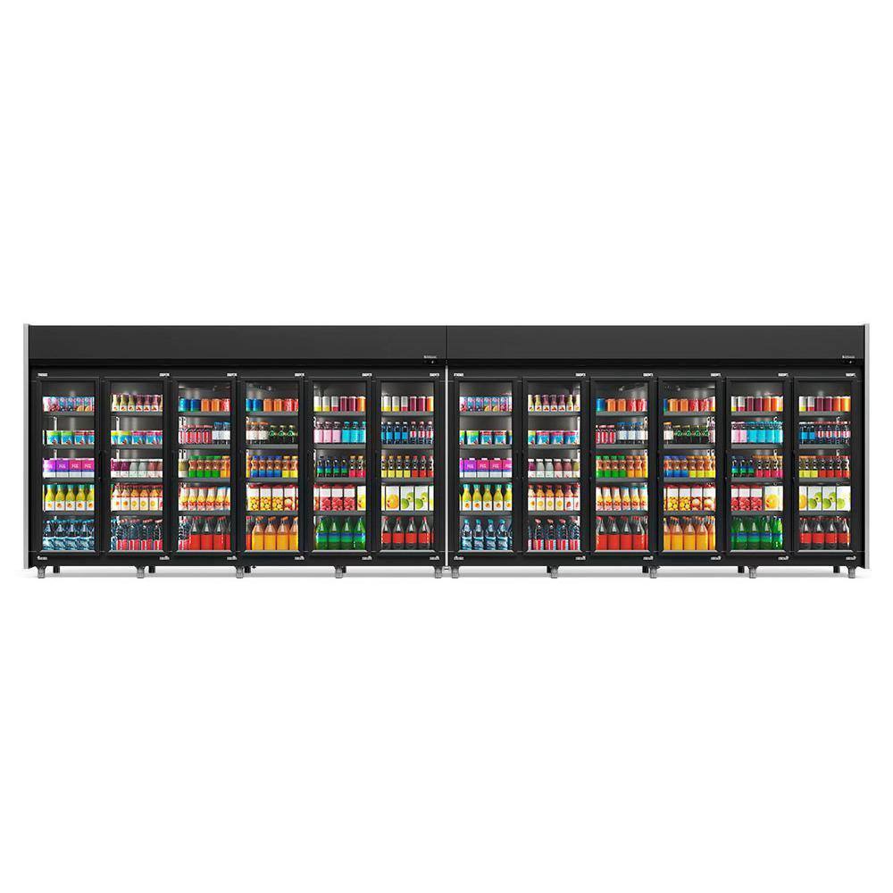 Expositor 12 Portas All Black GEAS12PLB Gelopar