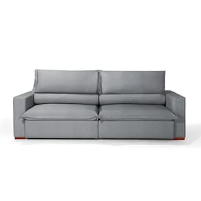 Sofá 4 Lugares Retrátil e Reclinável Senegal Linho 240cm Redenobre