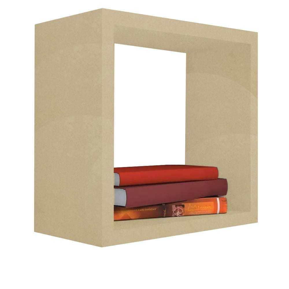 Nicho Decorativo 15X15X20 cm Natural Em Mdf
