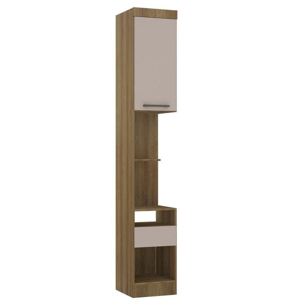 Módulo Mesa De Cabeceira Eucamoveis Paris 1 Porta 1 Gaveta Avela/cinammon