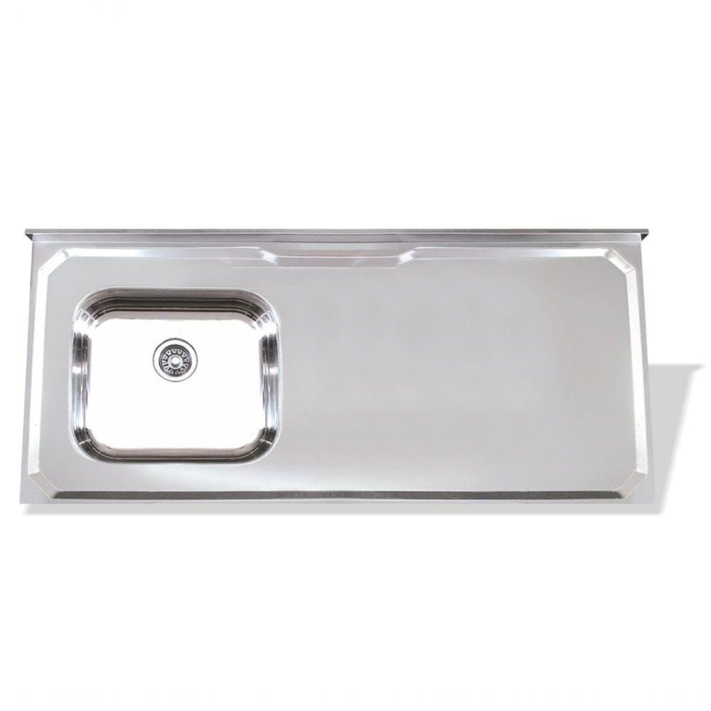 Pia Inox 430 1,00m Esquerda Lisa Standard - Inoxsul