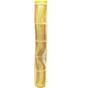 Tela Natal Fita Gigante 52cm X 5 Metros Dourada Fio Branco