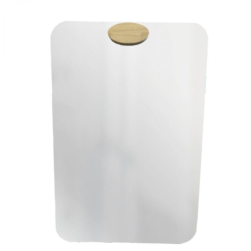 Espelho Decorativo Retangular com Aplique Oval Pinus Incolor