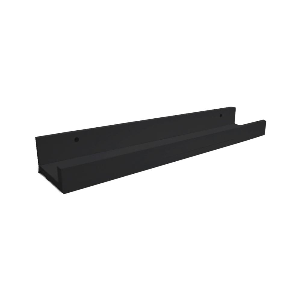 Prateleira Tempero Simples 50 Cm Preto Em Mdf