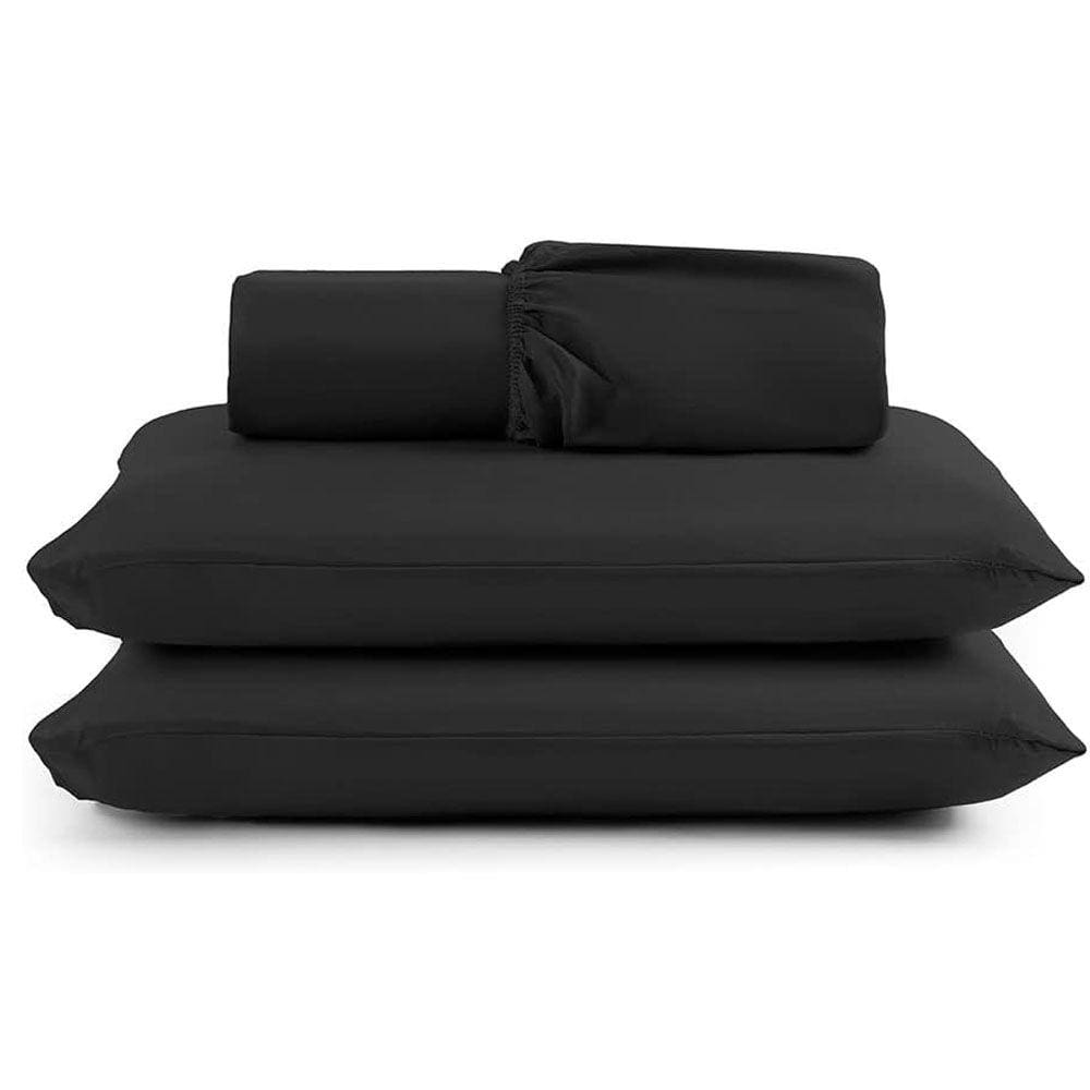 Jogo de Lençol Casal 3 peças cama Microfibra Elástico 30cm