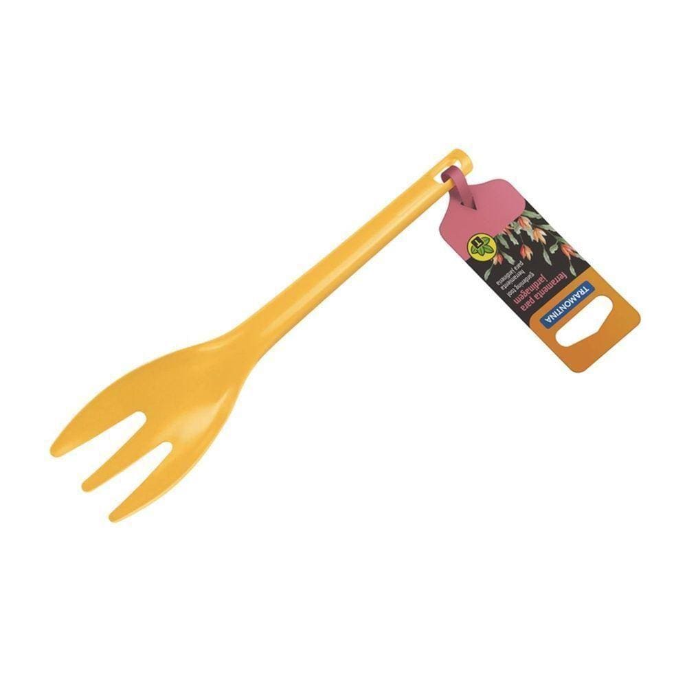Garfinho Mini Para Jardinagem Tramontina Em Plástico Amarelo Tramontina