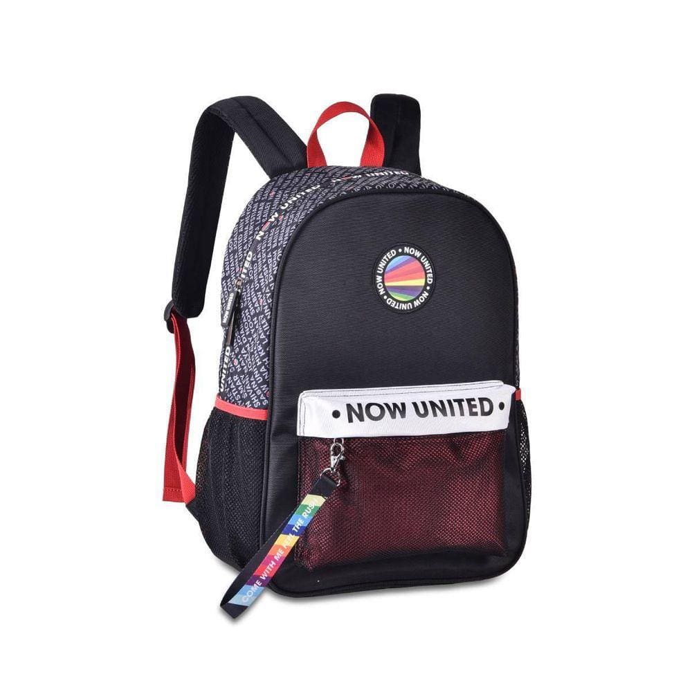 Mochila Now United Com Bolso Telado E Ziper Invertido