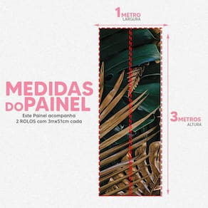 Papel De Parede Painel 3D Folhas Verde E Marrom Viníl 1M