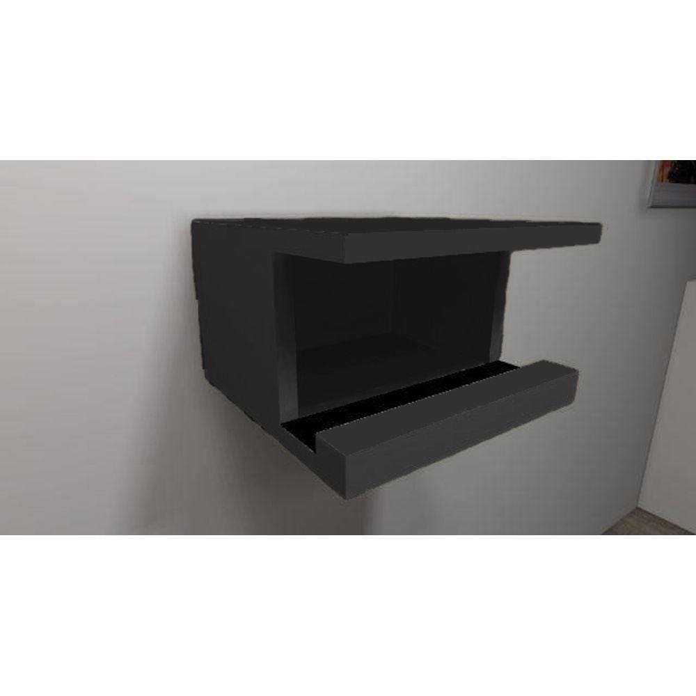 Suporte Para Bike Preto Em Mdf