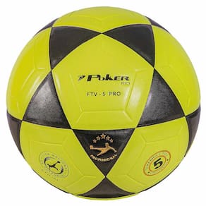 Bola de Futevôlei Vulcanizada Poker Rio PU - Preto e Verde