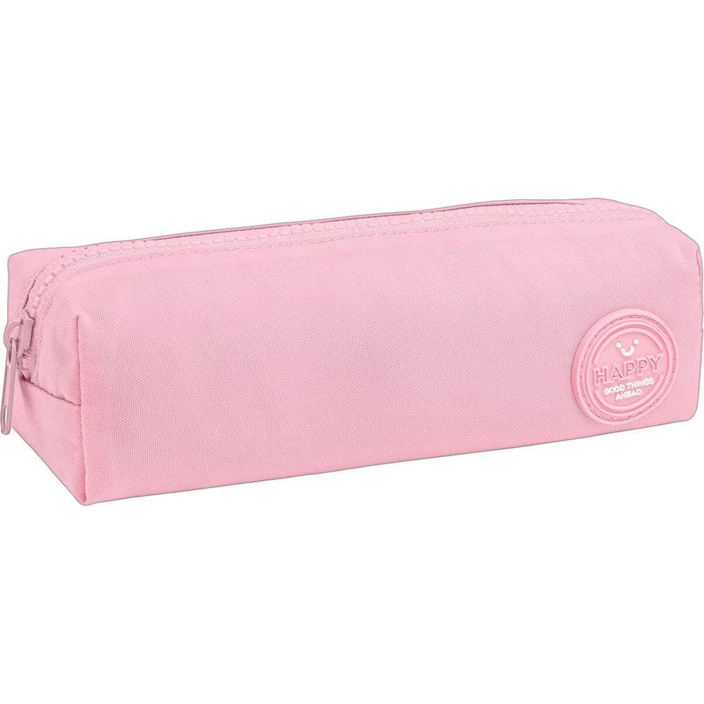 Estojo Médio Happy Rosa Tilibra Ref 8670