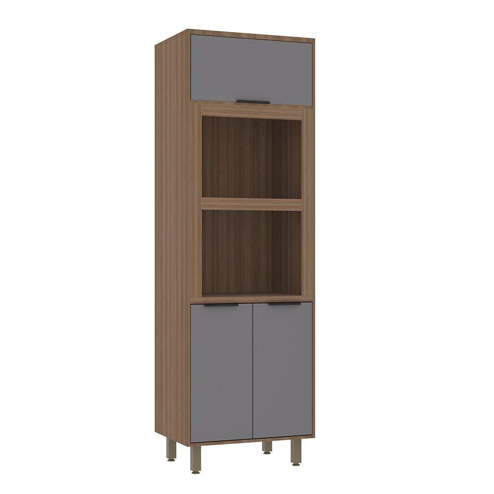 Paneleiro Torre Quente 70cm 3 Portas com Espaço para Forno e Micro-ondas Aspen Luciane Móveis