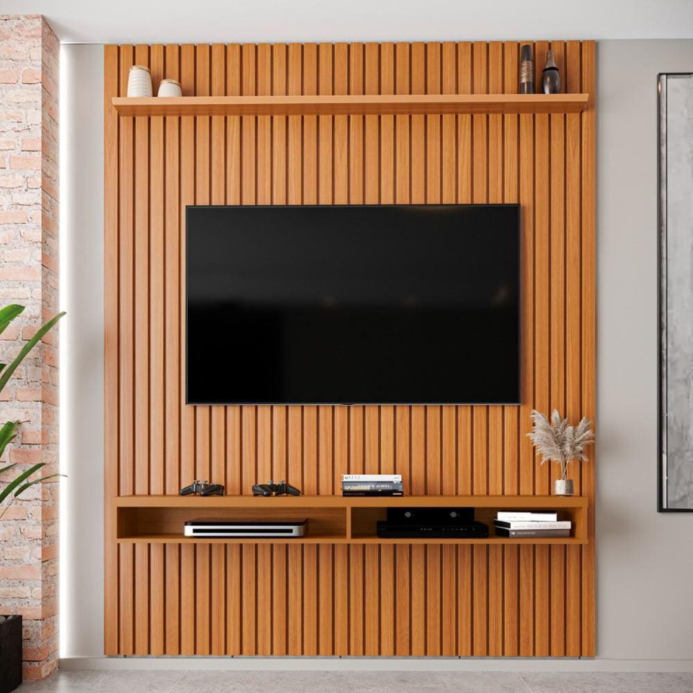 Painel Ripado para TV Até 75 Polegadas Intense com Nicho 184cm
