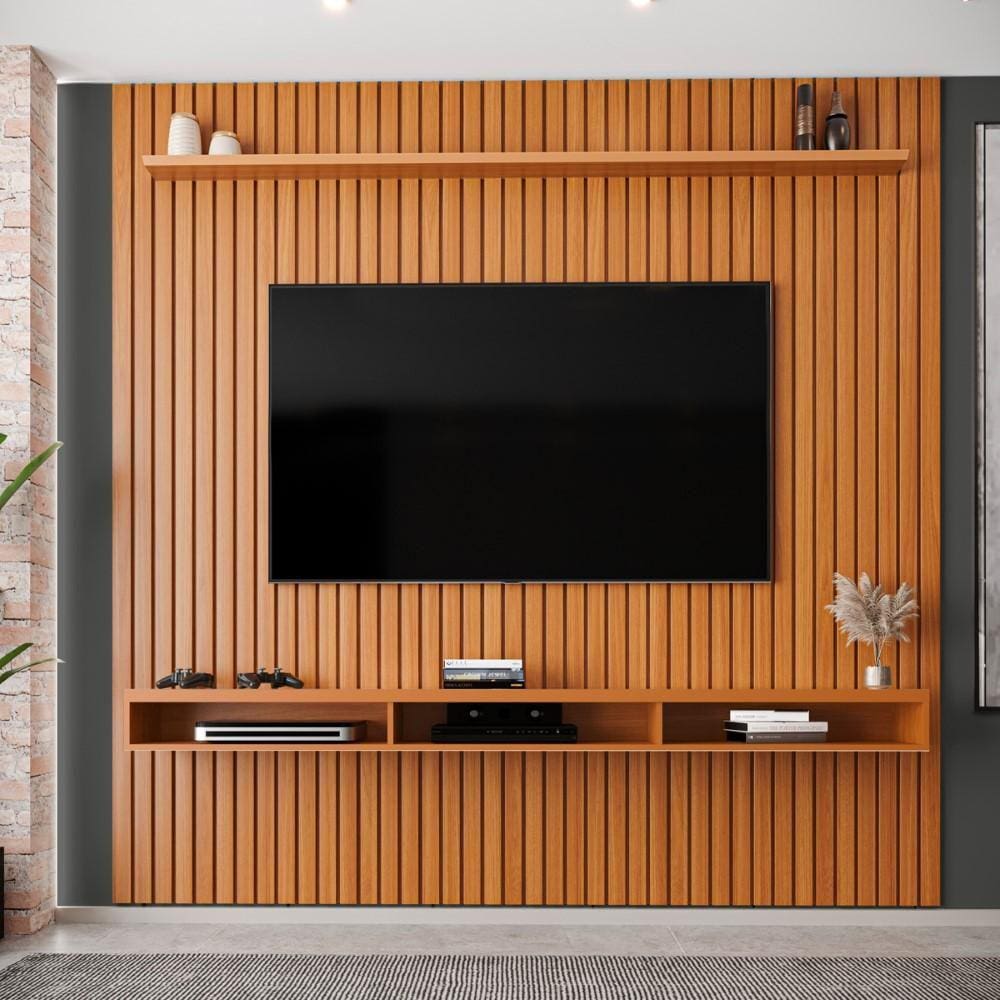 Painel Ripado para TV Até 75 Polegadas Intense com Nicho 229cm