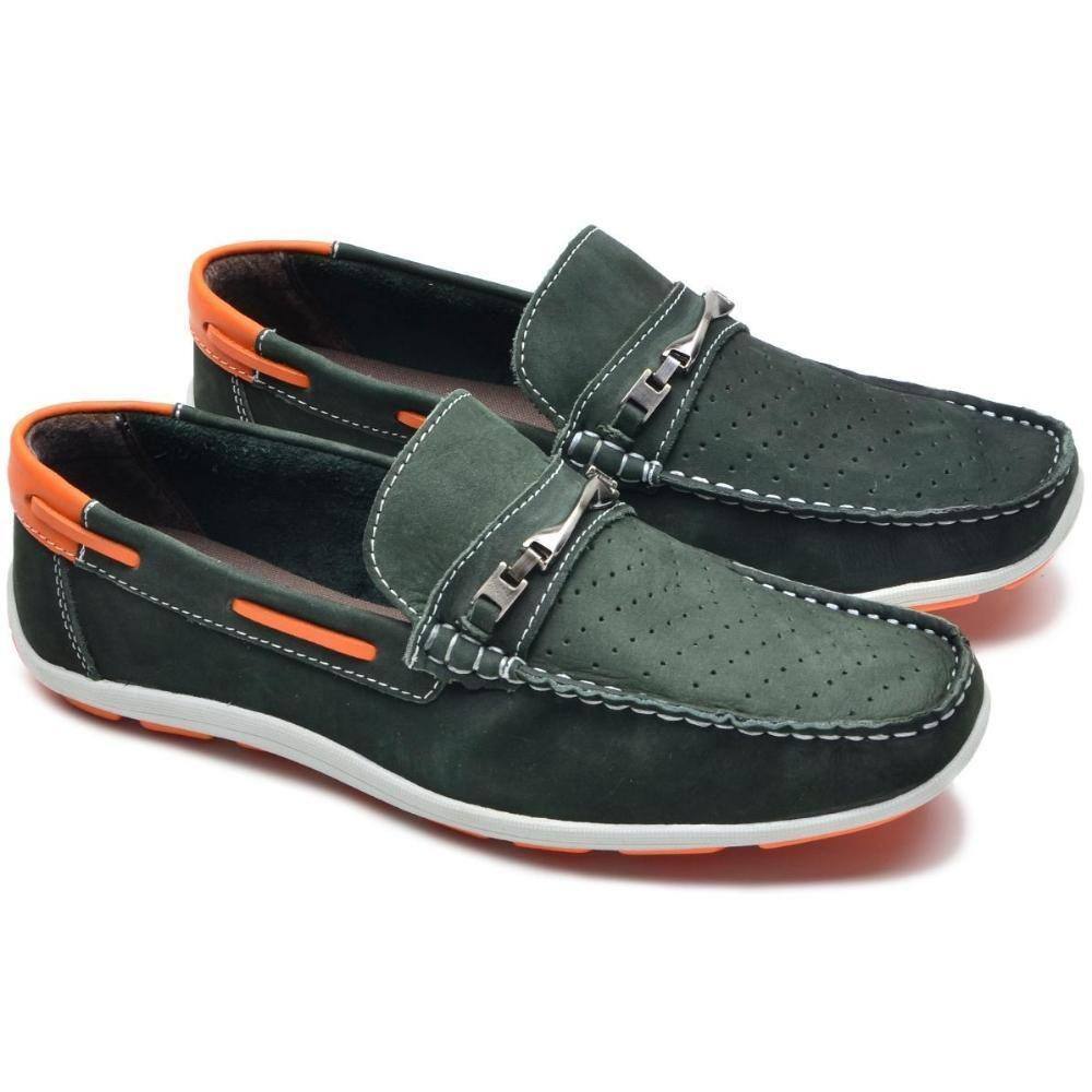 Mocassim Masculino Couro Confortável Casual Calce Fácil