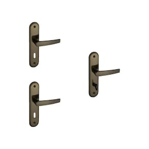 Kit 2 Fechaduras Interna e 1 WC EspelhoConcept Pado Bronze