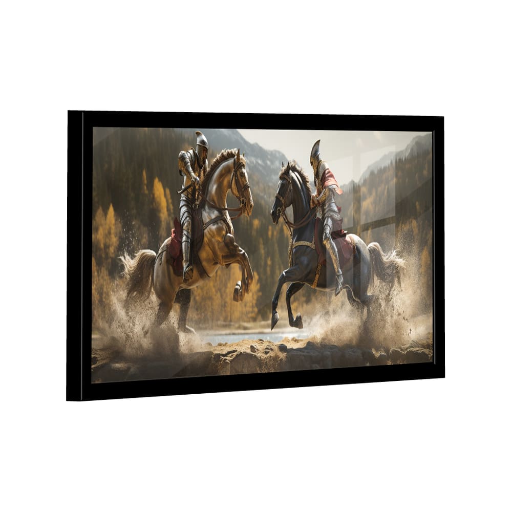 Quadro Cavaleiros Medievais -- BR ARTES