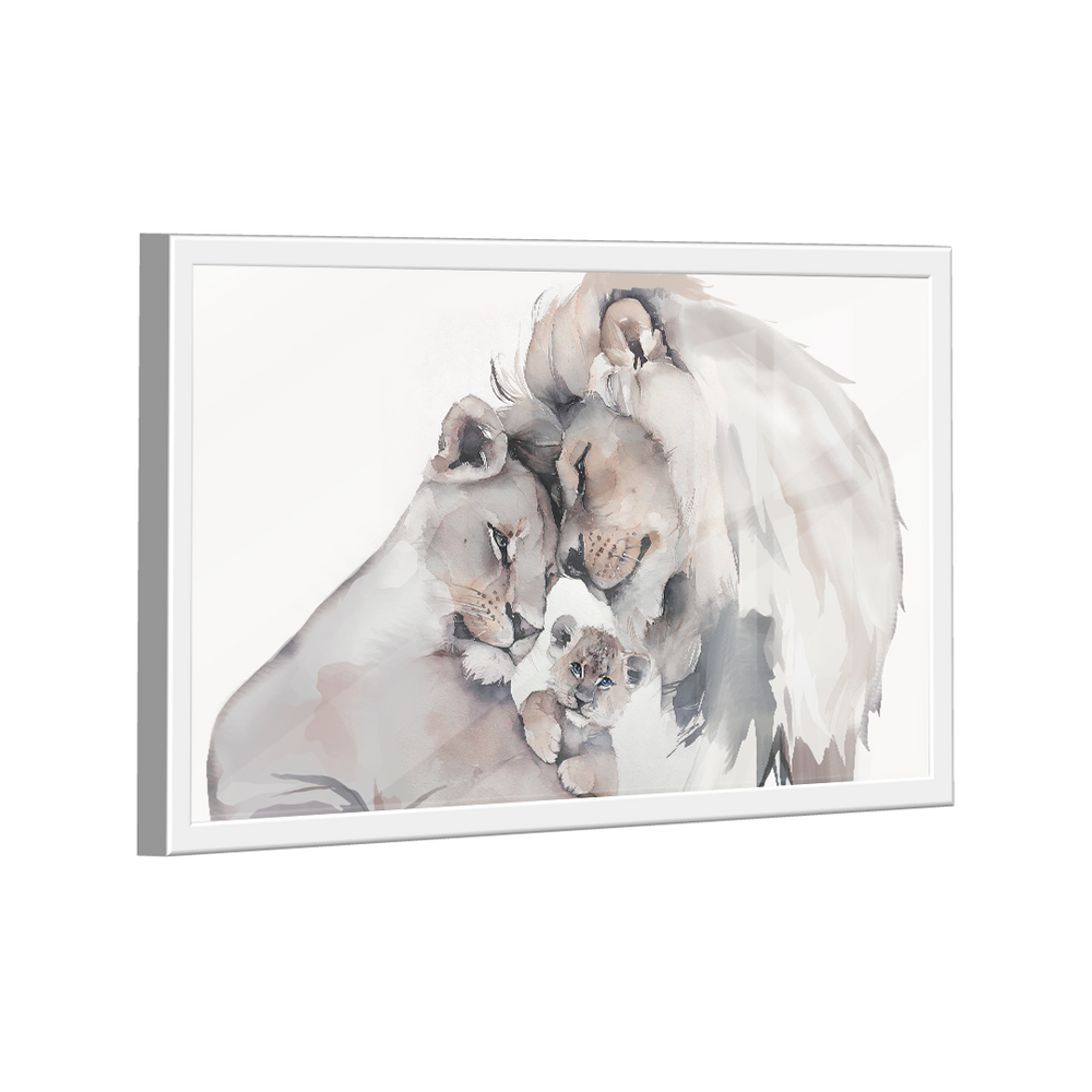 Quadro Watercolor Family -- BR ARTES