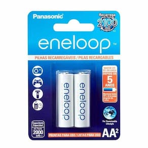 Pilha Recarregável Eneloop Std Aa2 Panasonic C-2 Unid - Pç - 2