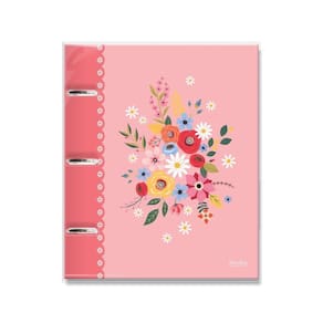 Caderno capa dura 3 argolas 12 divisórias -