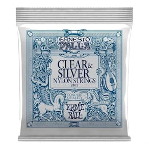 Encordoamento P-violão Clássico Ernesto Palla Clear And Silver Nylon Média Ernie Ball P02403