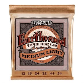 Encordoamento P-violão Aço Earthwood Media Leve Phosphor Bronze Ernie Ball 012"-054" P02146