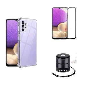 Kit Mini Som Bluetooth Samsung A53 + Capa Anti Impacto + Película Vidro 3D