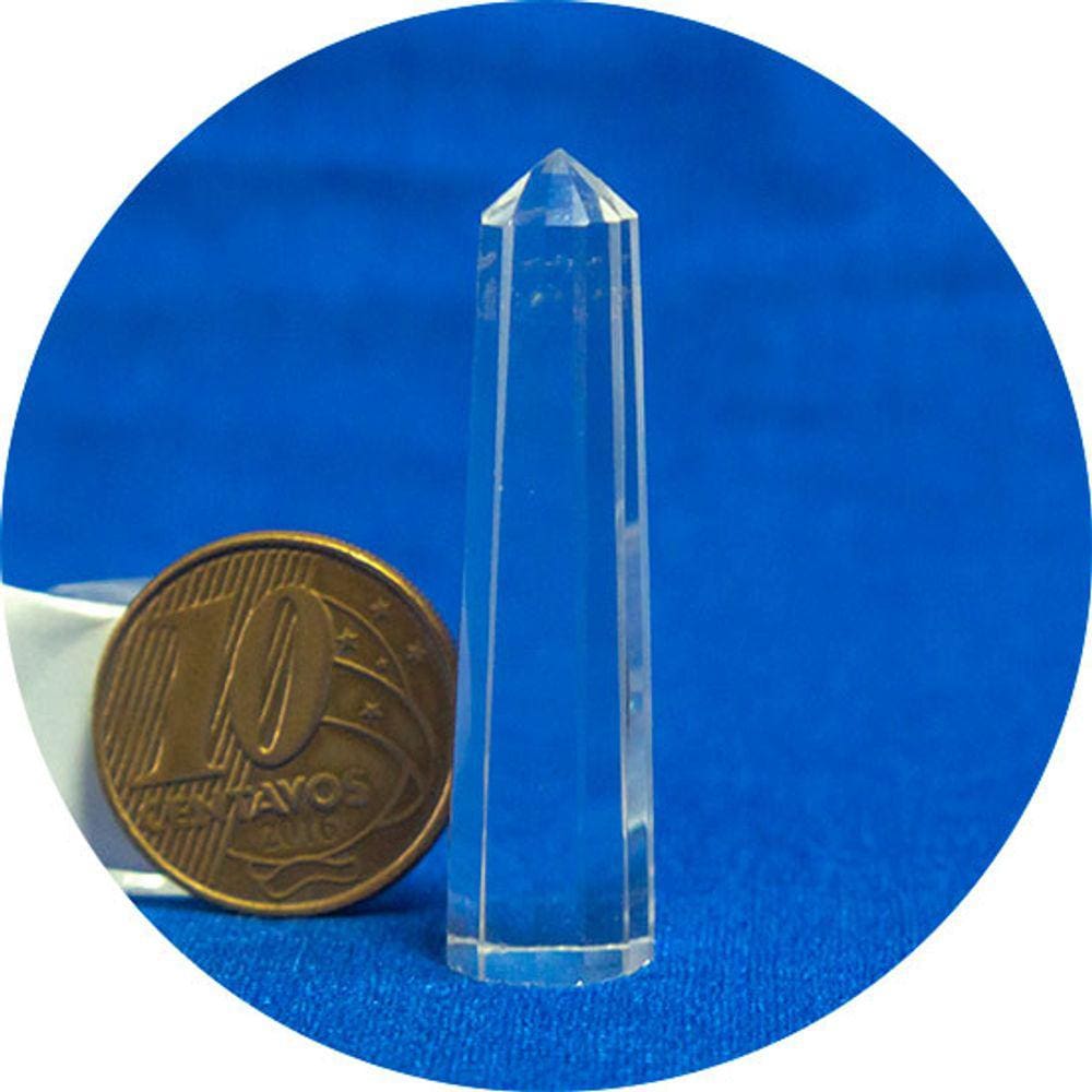 Voguel 12 Facetas 01 Ponta Pedra Cristal Extra 3 a 4 cm 5g