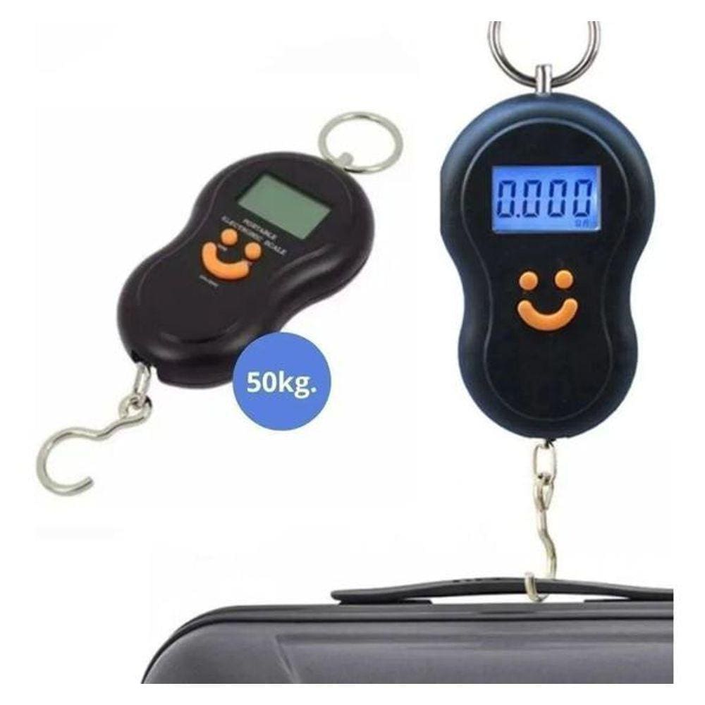 Balança Portátil Digital 50kg Para Mala Viagem Bagagem Pesca