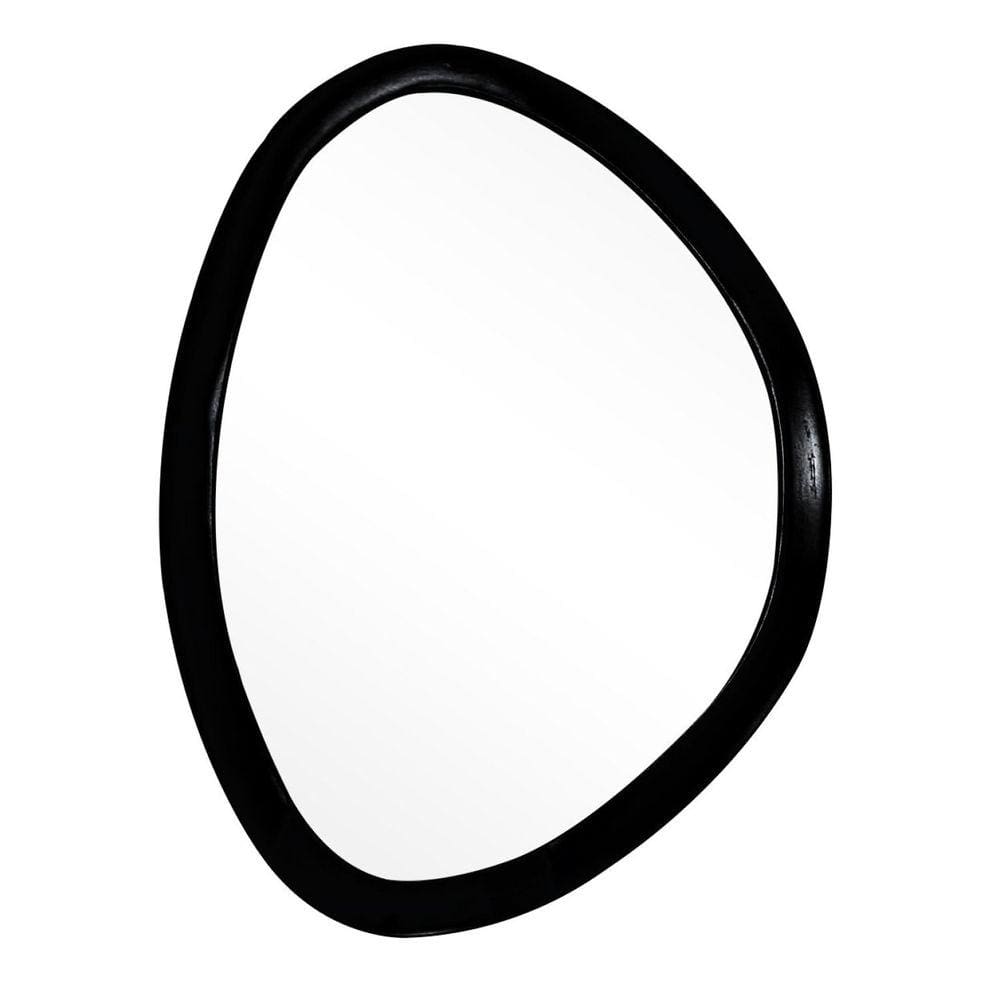 Espelho Decorativo Emoldurado Orgânico 43cm x 58cm E2G Design Preto