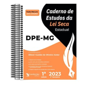 Caderno de Lei Seca DPE-MG - 2023 (Espiral)
