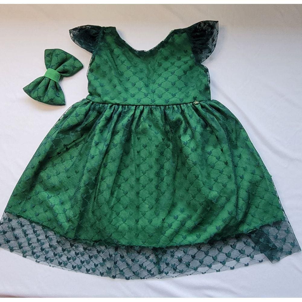 Vestido infantil verde Lover