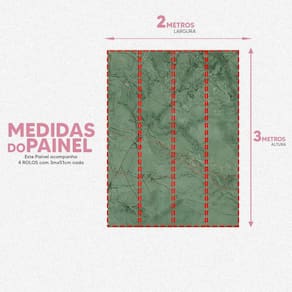 Papel De Parede Painel 3D Mármore Carrara Verde Escuro 2M