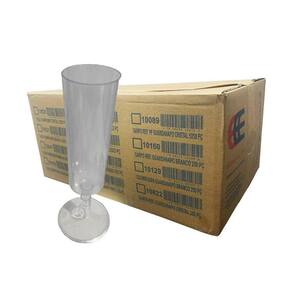 Taça Champagne Plástica 120ml 1cx - Eliteplastic
