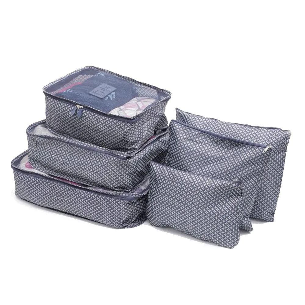 Organizador De Mala Viagem 6 Peças Necessaire Bolsa Unissex KTV-004